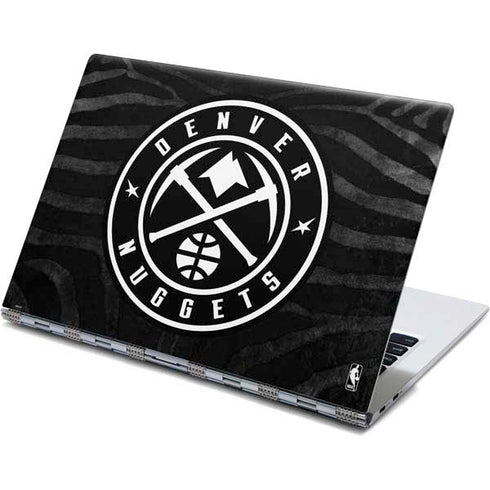 NBA Denver Nuggets Black Animal Print Yoga 910 2-in-1 14in Touch-Screen Skin